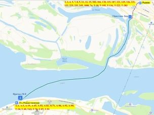 На период закрытия канатной дороги вводится сообщение судами на подводных крыльях между Нижним Новгородом и Бором, между городами усиливается автобусное и пригородное железнодорожное сообщение
