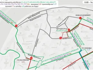 Временные изменения в движении общественного транспорта