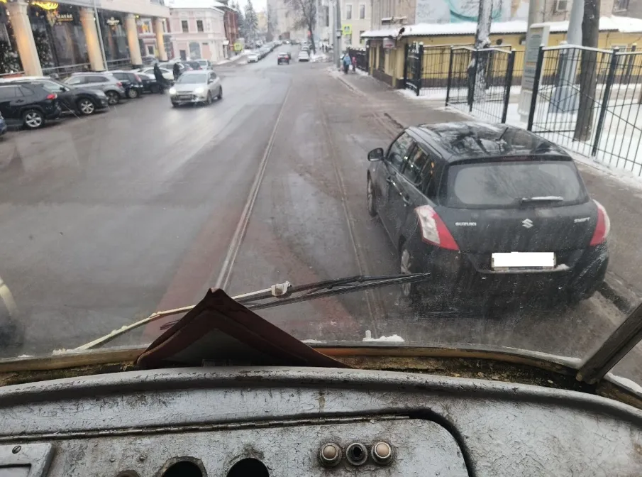 Техническая обкатка путей в центре Нижнего Новгорода