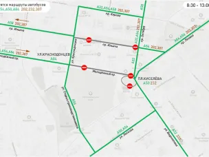 Временные изменения в движении общественного транспорта
