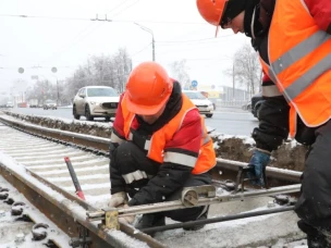 Ремонт трамвайного переезда завершился на перекрестке улиц Линдовской и Коминтерна в Нижнем Новгороде